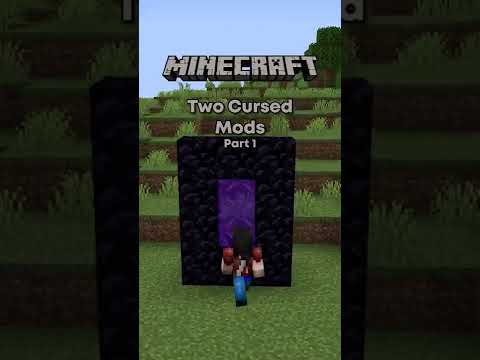 Illegal Minecraft 1x2 Nether Portal!🤯 (Cursed Mods Pt. 1)