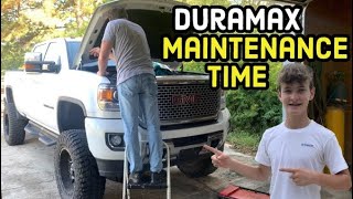 Changing Oil in the Duramax and Upgrading to LED Lights
