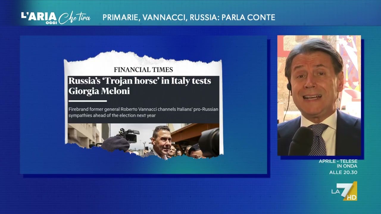 Giuseppe Conte: "Non ho elementi per dire se Vannacci è finanziato dalla Russia ma non ho ...