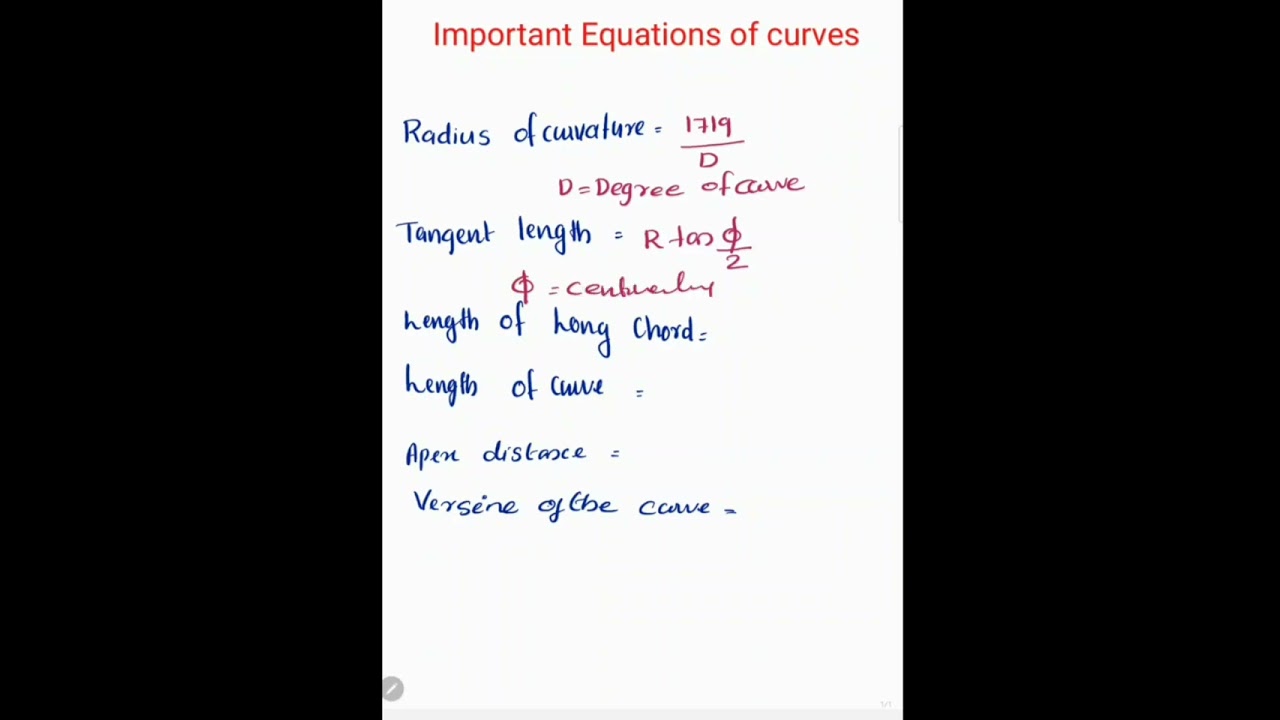CURVES-SURVEYING AND TRANSPORTATION ENGG.
