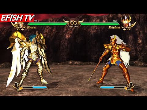 Capricorn Shura God Cloth vs Chrysaor Krishna (Hardest AI) - Saint Seiya: Soldiers' Soul