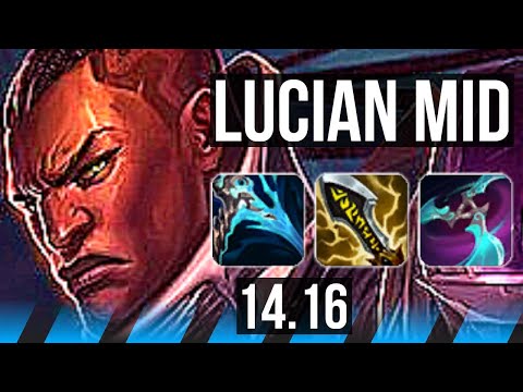 LUCIAN vs AHRI (MID) | 10/2/4, Godlike, 600+ games | EUW Master | 14.16