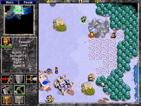 Warcraft 2: Tides of Darkness - Human Campaign Gameplay - Mission 3