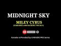 Miley Cyrus - Midnight Sky ( KARAOKE with BACKING VOCALS )