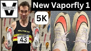 Vets AC 5K in new Vaporfly 1 + Strava & Garmin Analysis