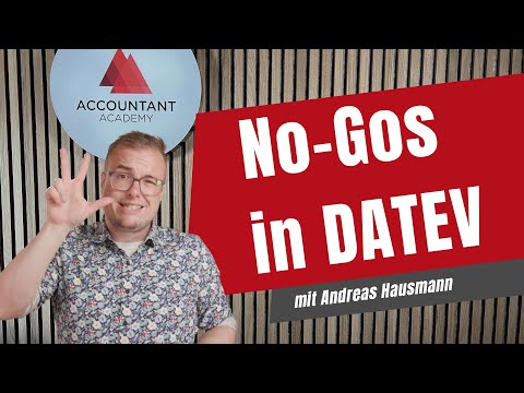 3 Dinge, die du in DATEV Rechnungswesen nicht machen solltest