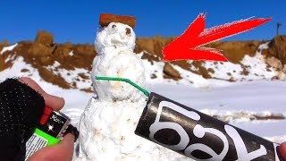 ✅ ПЕТАРДА + СНЕГОВИК 🔴 МОЙ ПОЛИГОН ЗАХВАТИЛ СНЕГОВИК ПО КЛИЧКЕ КИРПИЧ 🔥 ВЗРЫВАЕМ МОЩНЫЕ ПЕТАРДЫ