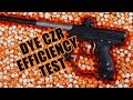 DYE CZR Efficiency Test Jaegers Subsurface Paintball