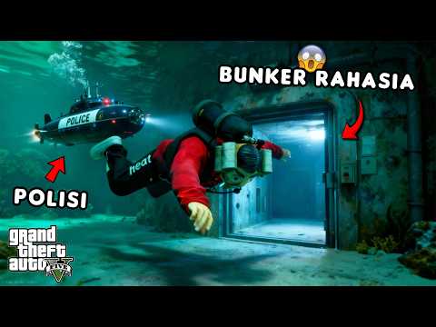 EPIC MISSION: ESCAPE FROM THE POLICE USING A SECRET BUNKER IN THE SEA - GTA 5 ROLEPLAY