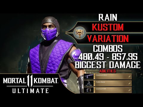 Mortal Kombat 11 - Rain (🏆 Kustom Variation) Combos 480.49 - 857.95 Biggest Damage [60ᶠᵖˢ]