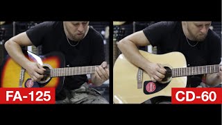 Video thumbnail for Fender FA-125 vs Fender CD-60 🎸 Guitar PARTY by Guitarman Guitar Gear Demos