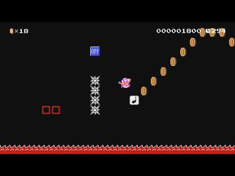 15 seconds: Switch Block Parcour by SaltyRage - Super Mario Maker 2 - No Commentary 1bv