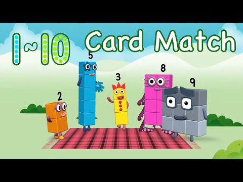 Numberblocks 1 to 10 Card Match - Numberblocks Card Match Characters Adventure | Number Counting Go