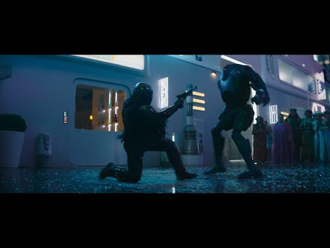 Din & Bo found malfunctioning B2 droid - The Mandalorian Season Three (2023)