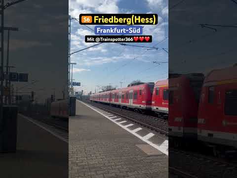 Frankfurt-Süd Einfahrt BR423😯/S6➡️Friedberg(Hess)#br423 #sbahn #db #zug #shorts