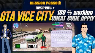 How to use cheat code in GTA vice City Android /Mobile Phone | How to enable cheat codes gta vc 2024