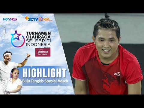 Andika VS Jirayut - Highlights Bulu Tangkis Spesial Match | Turnamen Olahraga Selebriti Indonesia