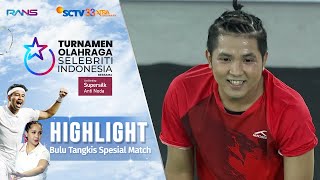 Download lagu Andika VS Jirayut - Highlights Bulu Tangkis Spesial Match | Turnamen Olahraga Selebriti Indonesia mp3