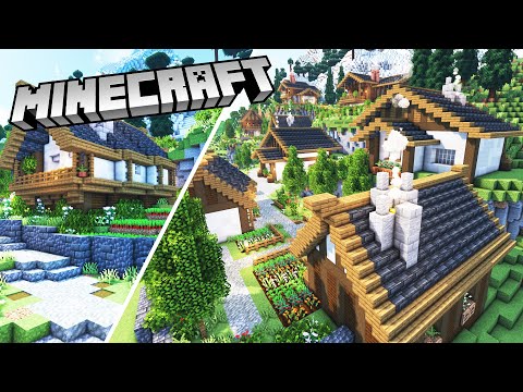 I Built An Epic Mountain Village In Minecraft Survival
