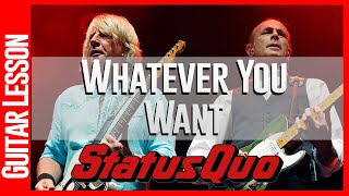Whatever You Want By Status Quo - Guitar Lesson Tutorial