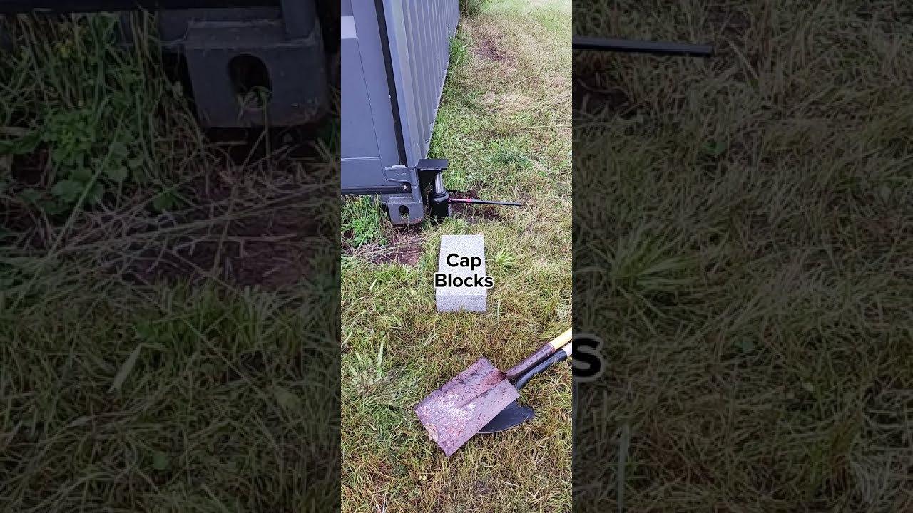 Leveling Shipping Container #1 / Using Cap Blocks