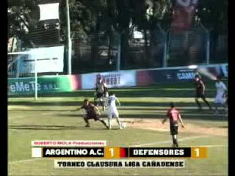 Fecha 3, Clausura 2012 LCF: Argentino 1 - 1 Defensores