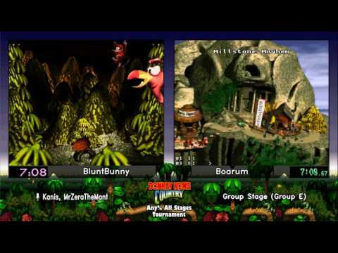 BluntBunny vs Boarum.  Donkey Kong Country Tournament 2017