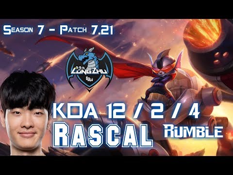 LZ Rascal RUMBLE vs JAYCE Top - Patch 7.21 KR Ranked