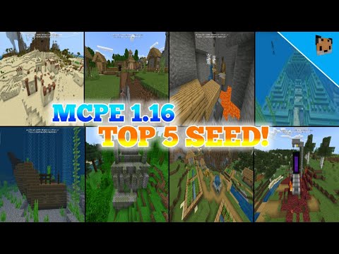 Minecraft pe 1.16 Top 5 Seed! - mcpe 1.16 best seed for survival!
