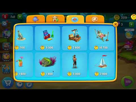 GP:129 - Fishdom:90 #Special Re-storing decorations in Beach | GamePlay by ProtonUser [ PUs GPs ]