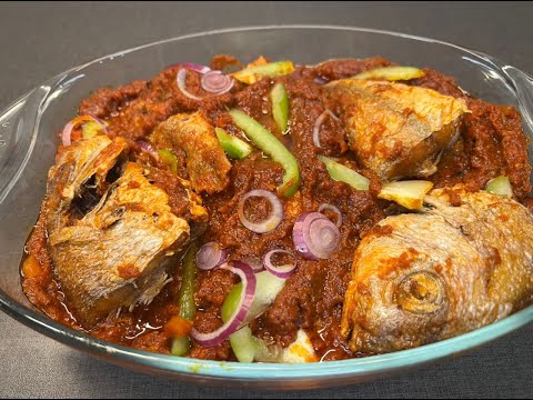 RED FISH STEW || GHANA FISH GRAVY || SIMPLE AND EASY TO MAKE #ghana #redsnapper #redfish #dinner