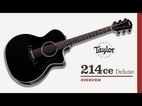 Taylor Guitars 214ce DLX BLK | Video Overview