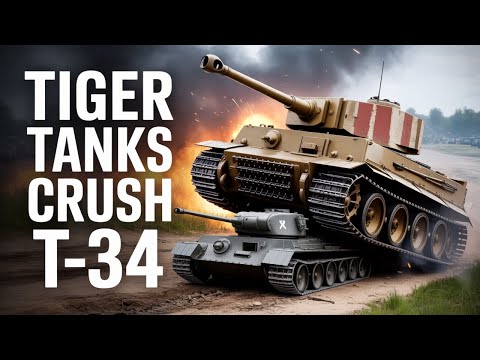 IL-2 Sturmovik: Tank Crew –  Tiger Tanks CRUSH T-34 Tanks