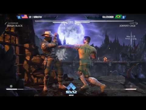 Mortal Kombat X EVO2016 KillerXinok (Johnny Cage) vs cR-SonicFox (Erron Black)