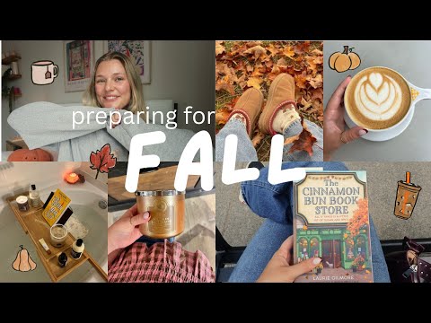 Preparing for fall!🎃🍂🧸☕ fall shopping, bookstores, coffee, fall haul, & cozy vibes