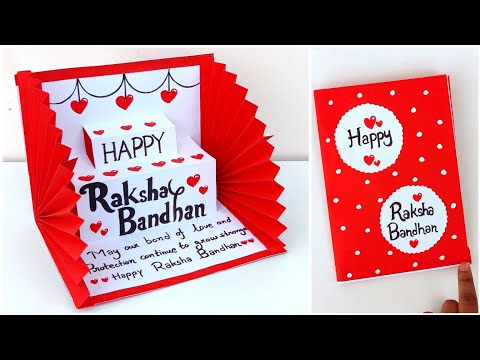 DIY Raksha Bandhan pop up card 2025 / How to make Raksha bandhan card for brother / Rakhi card