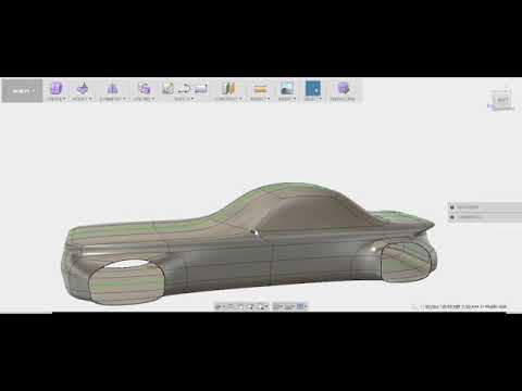 3d car designing in autodesk fusion 360