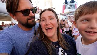 Our First Time On A Maiden Voyage Cruise! Disney Destiny Family Cruise Embarkation Day!