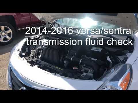 2014 Nissan Versa transmission fluid check