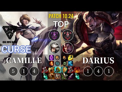 OMG Curse Camille vs Darius Top - KR Patch 10.24