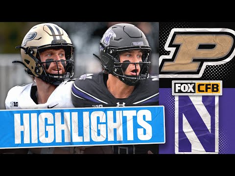 Purdue Boilermakers vs. Northwestern Wildcats Highlights | FOX College Football