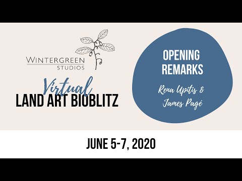Land Art BioBlitz 2020 - Opening Remarks