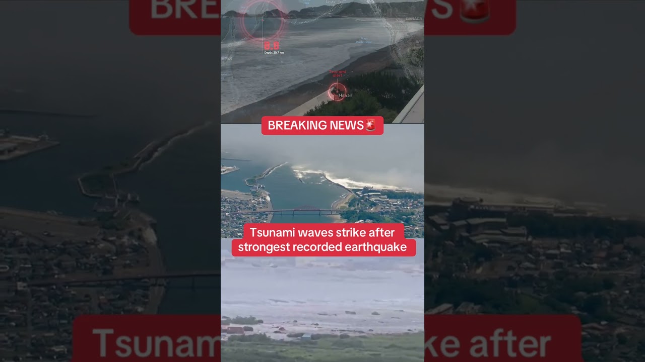 Tsunami waves strike after strongest recorded earthquake