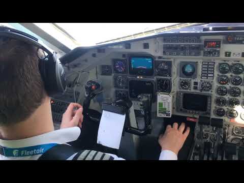 SAAB 340 Beautiful Sunny Take Off over PESCARA Italy