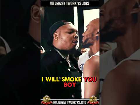 RAP BATTLE goes LEFT!!! NU JERZEY TWORK goes CRAZY after battler TOUCHES HIS CHAIN! #hiphop #fight