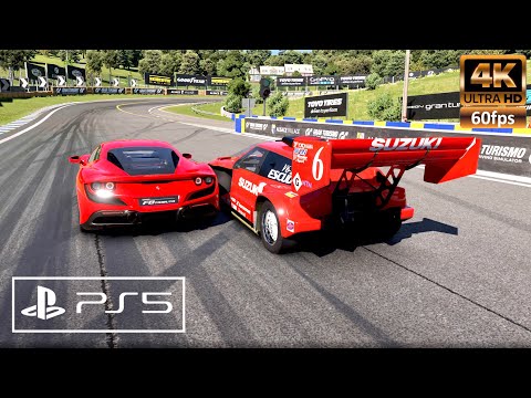 Gran Turismo 7 (PS5)  Suzuki Escudo Pikes Peak vs Ferrari F8 Tributo (4K 60 FPS HDR)