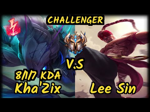 MRDS TynX (KHA'ZIX) vs LEE SIN - 8/1/7 KDA JUNGLE CHALLENGER GAMEPLAY - EUW