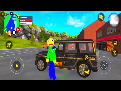 Play As Baldi In Stickman Rope Hero Vice Town City Crime Simulator 2022