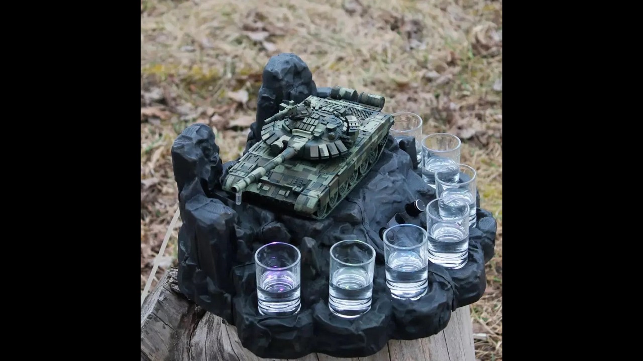 Автоматичний наливатор алкоголю «Танк Premium Т-72» на 7 чарок