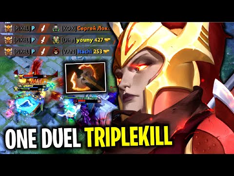ONE DUEL TRIPLE KILL..!! Battle Fury Legion Commander Cancer Cleave 7.26 | Dota 2
